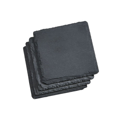 Set Of 4 Slate Coasters 4" Square by Creative Gifts