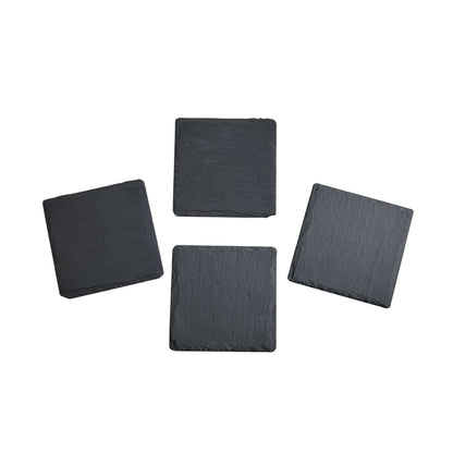 Set Of 4 Slate Coasters 4" Square by Creative Gifts