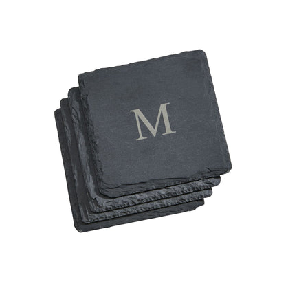 Set Of 4 Slate Coasters 4" Square by Creative Gifts