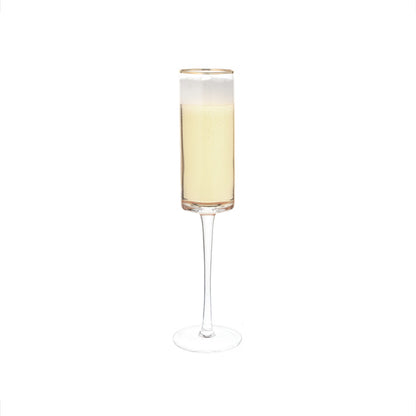 Gold-Rim Champagne Flutes Set - 8 oz by Creative Gifts