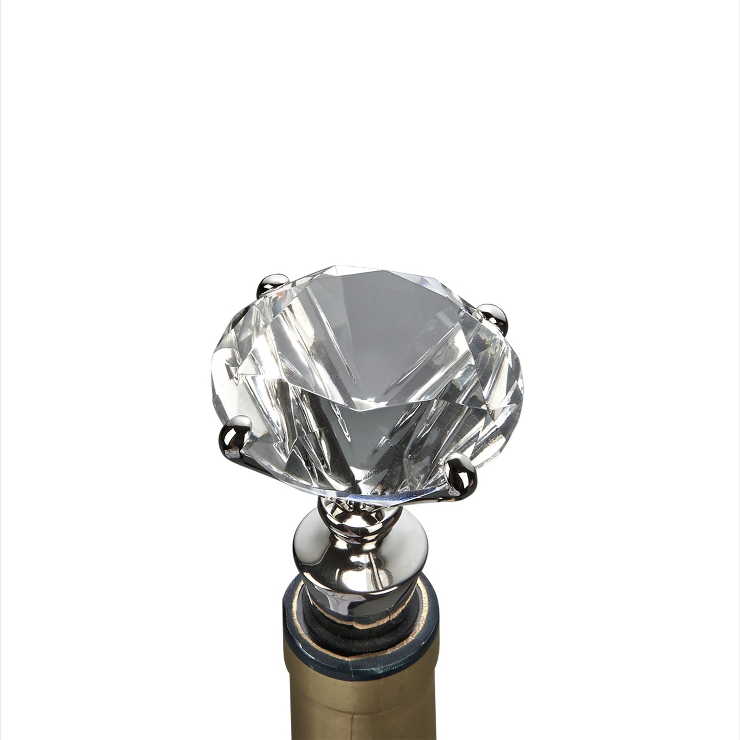 Solitaire Diamond Shaped Bottle Stopper