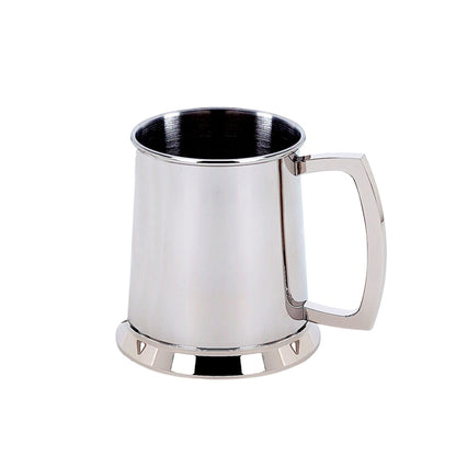 Stainless Steel Tankard with Bright Polished Finish - 20 oz by Creative Gifts