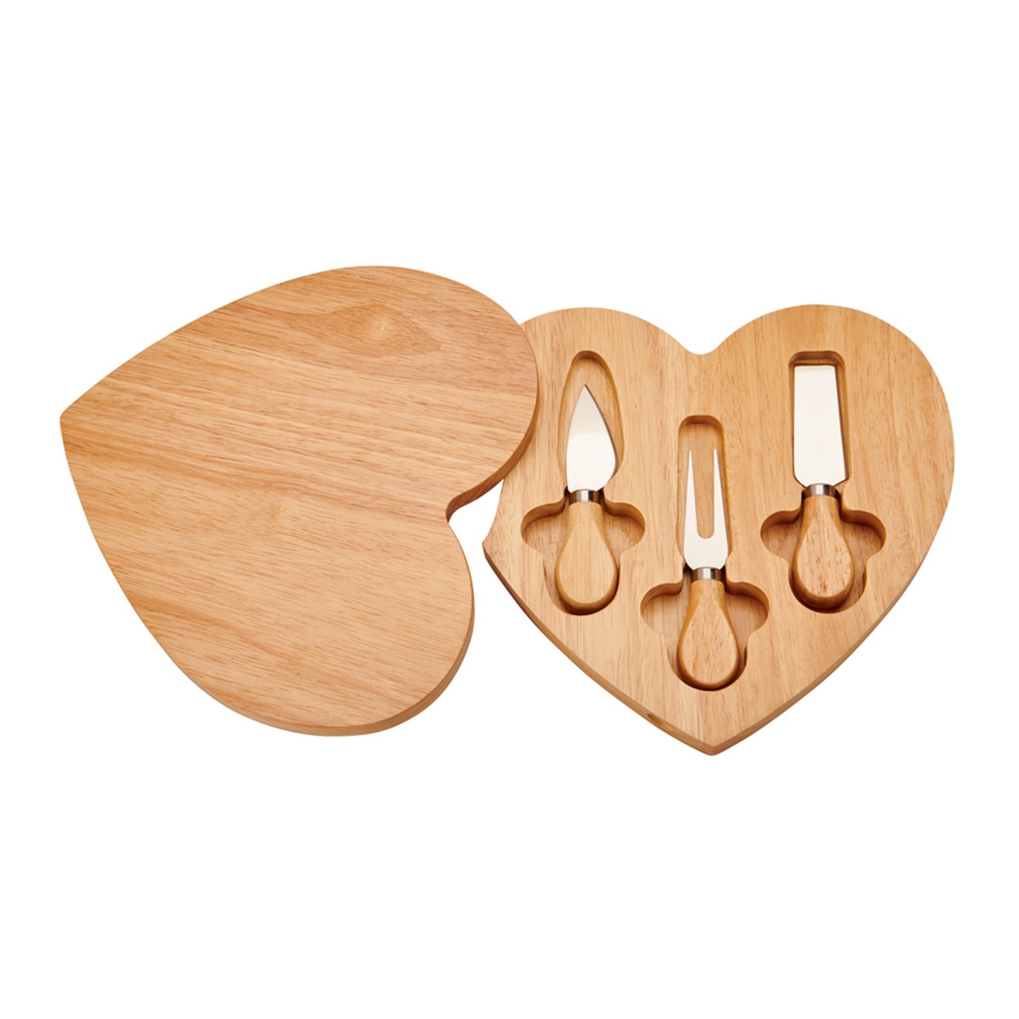 Heart-Shaped Cheese Board & Tool Set by Creative Gifts