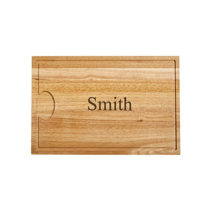 Rubberwood Cutting Board with Well - 18" x 12" by Creative Gifts