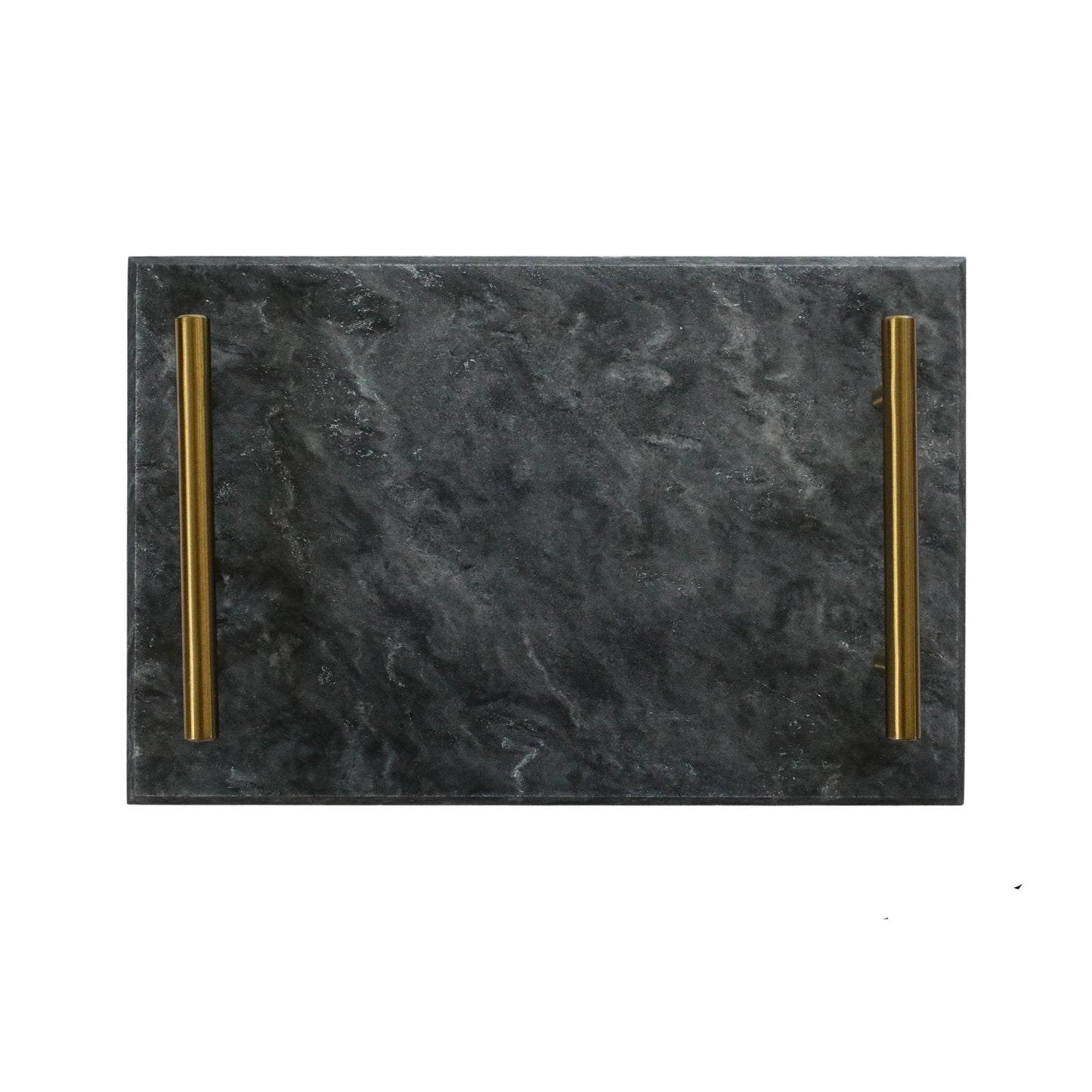Black Marble Board with Gold Handles by Creative Gifts