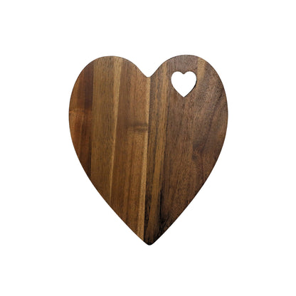 Heart Shaped Acacia Wood Board - 9.75" x 12" by Creative Gifts