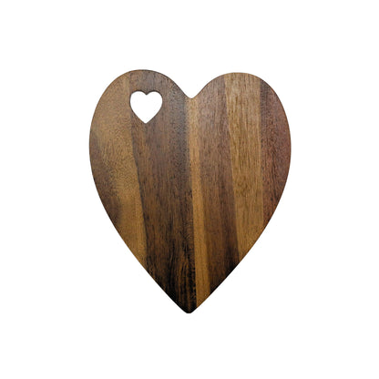Heart Shaped Acacia Wood Board - 9.75" x 12" by Creative Gifts