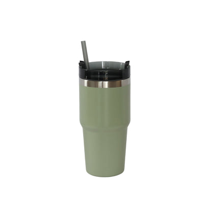 20 Oz Stainless Steel Tumbler with Straw - Sage Green by Creative Gifts