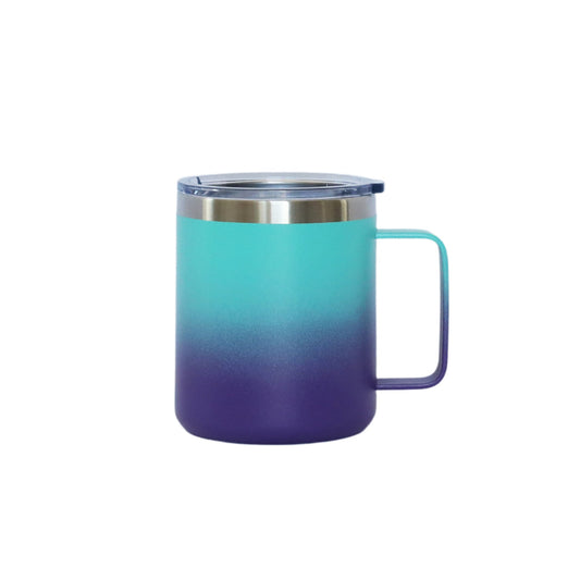 12 Oz Stainless Steel Travel Mug with Handle - Blue & Purple by Creative Gifts