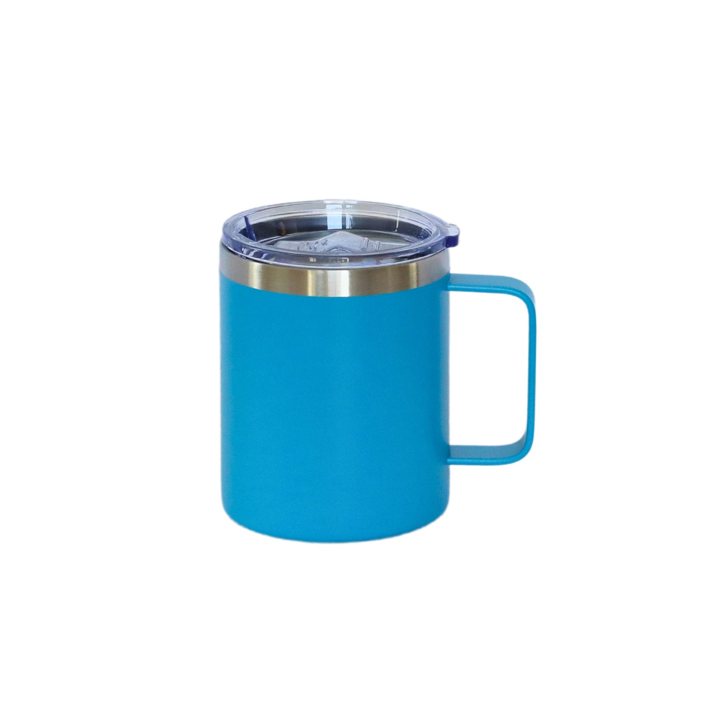 12 Oz Stainless Steel Travel Mug with Handle - Blue by Creative Gifts