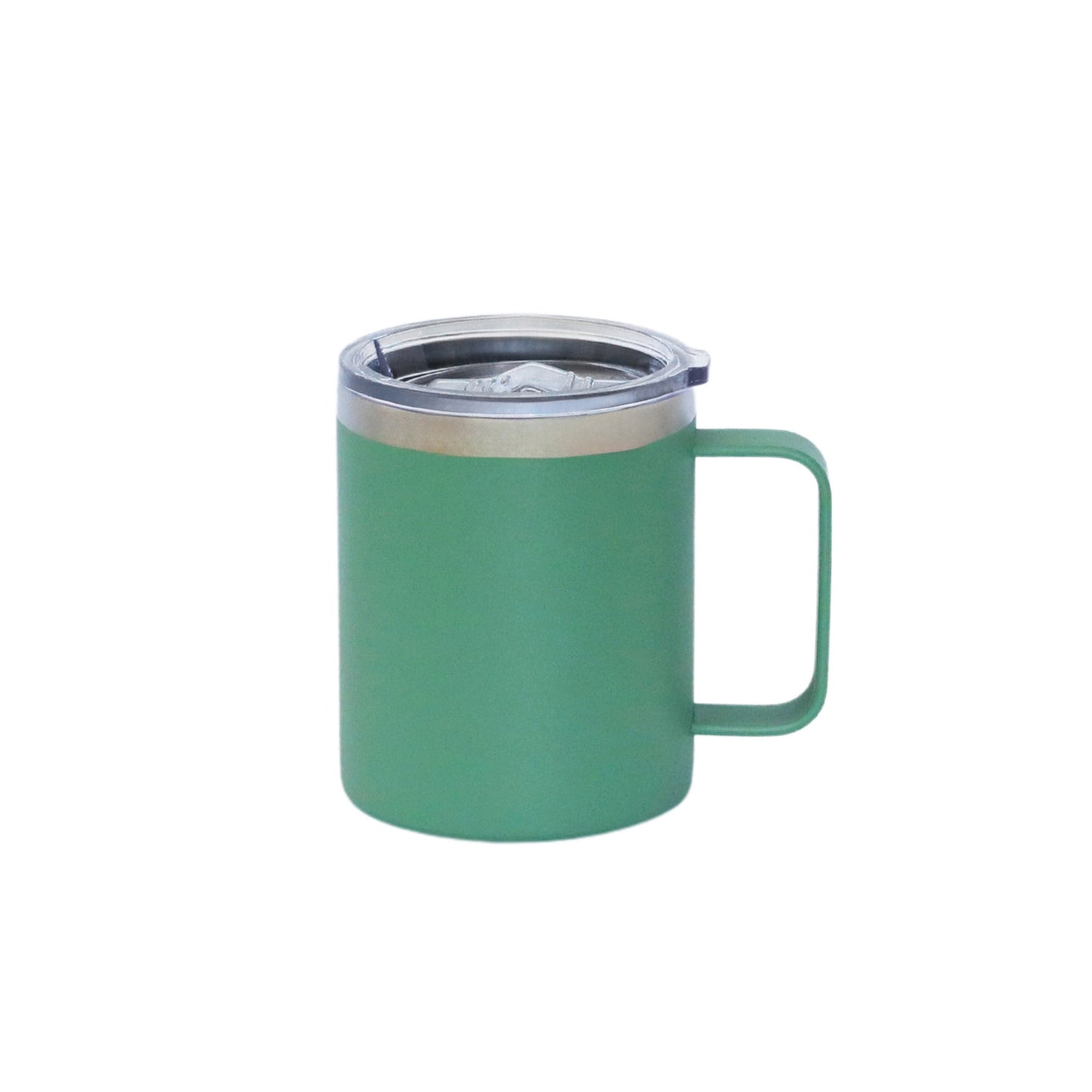 12 Oz Stainless Steel Travel Mug with Handle - Green by Creative Gifts