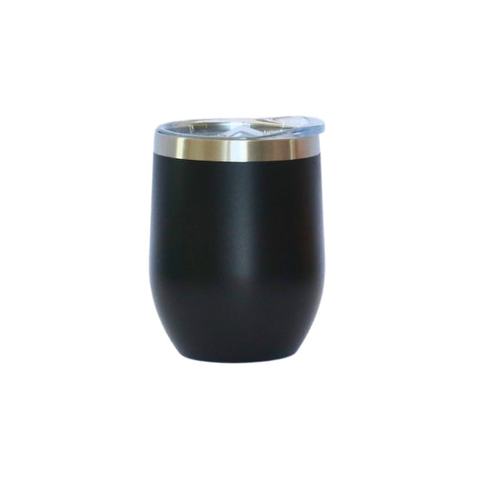 12 Oz Stemless Wine Tumbler - Black by Creative Gifts