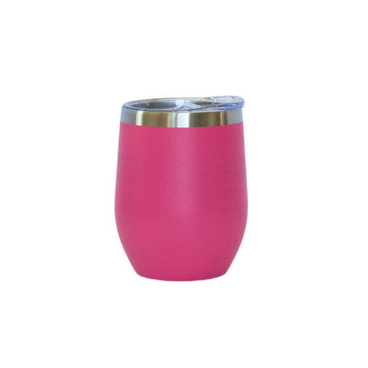 12 Oz Stemless Wine Tumbler - Hot Pink by Creative Gifts