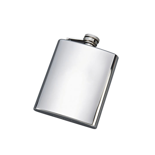 Stainless Steel Polished Finish Flask - 8 oz by Creative Gifts