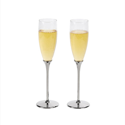 Boston Champagne Toasting Flutes Set