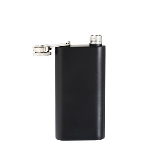 6 oz Black Stainless Steel Pocket Flask by Creative Gifts