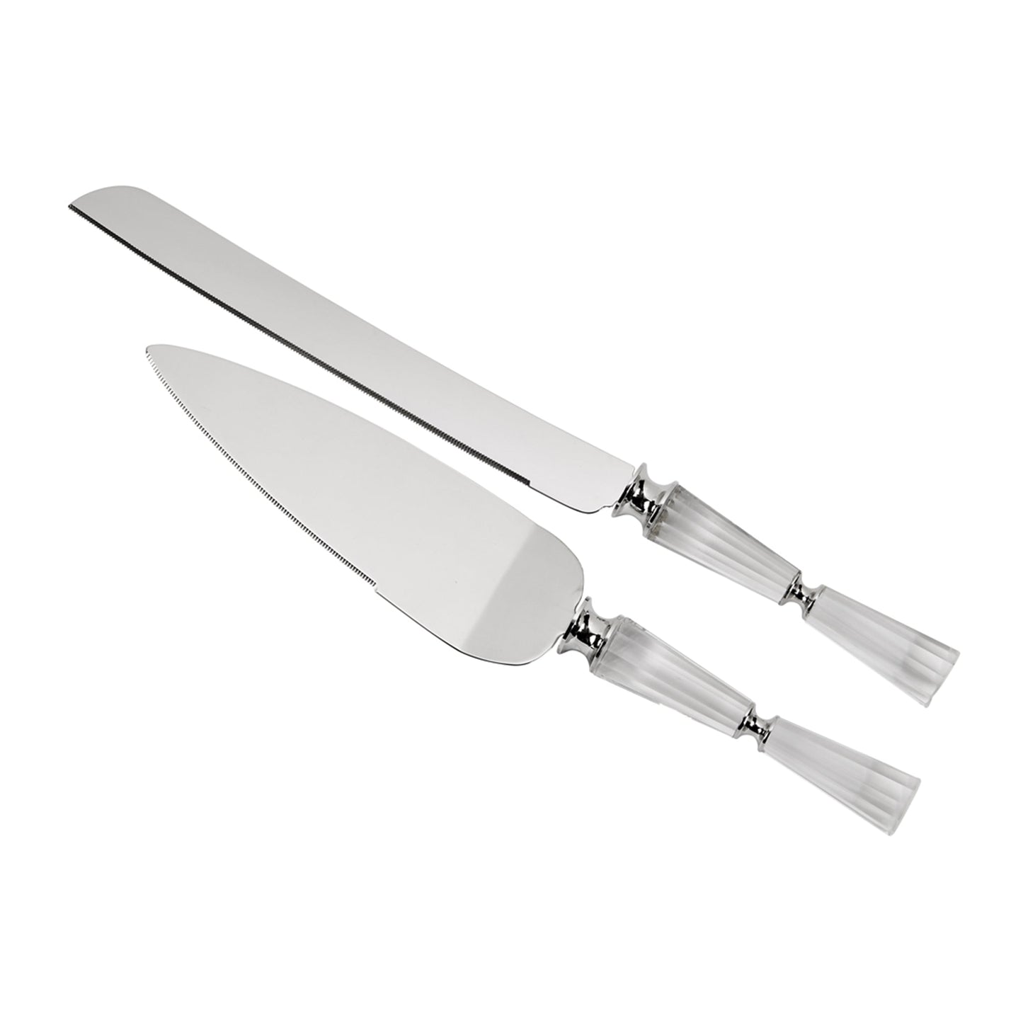 Facet Handled Cake Knife & Server Set by Creative Gifts