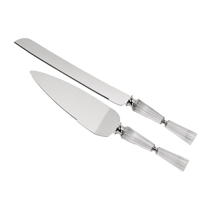 Facet Handled Cake Knife & Server Set by Creative Gifts