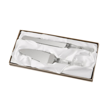 Facet Handled Cake Knife & Server Set by Creative Gifts