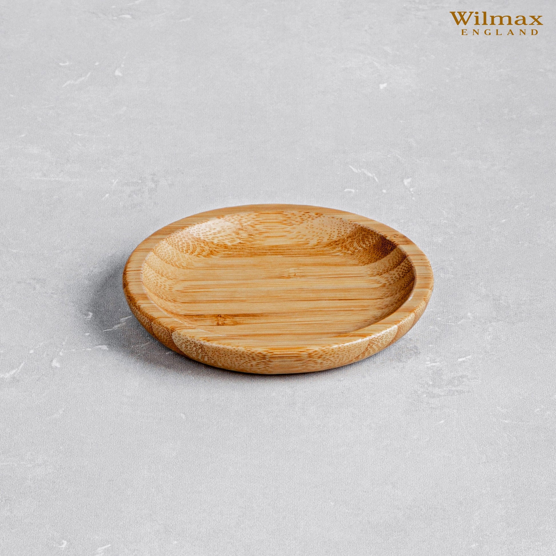 Bamboo Round Plate 4" inch -12