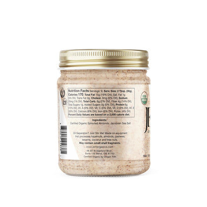 JEM Organics Smooth Naked Almond Butter - Medium 6 Pack