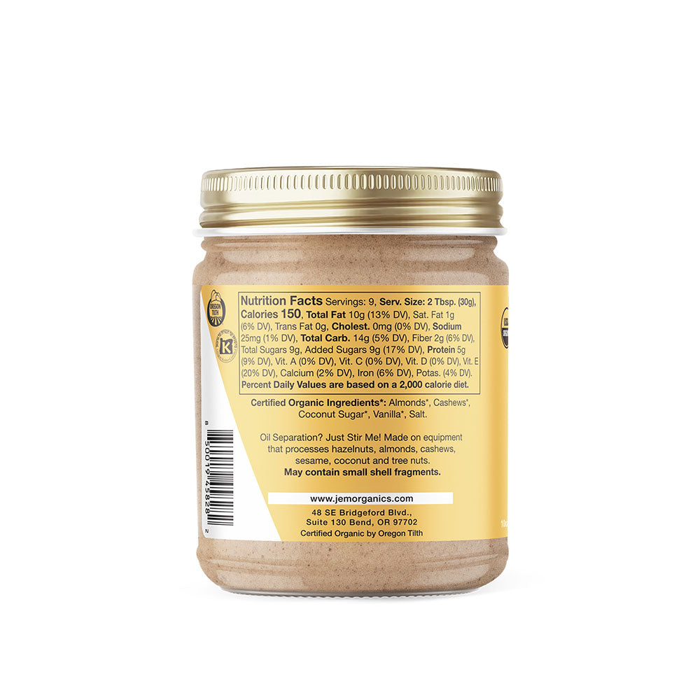 JEM Organics Salted Caramel Almond Butter - Medium 6 Pack
