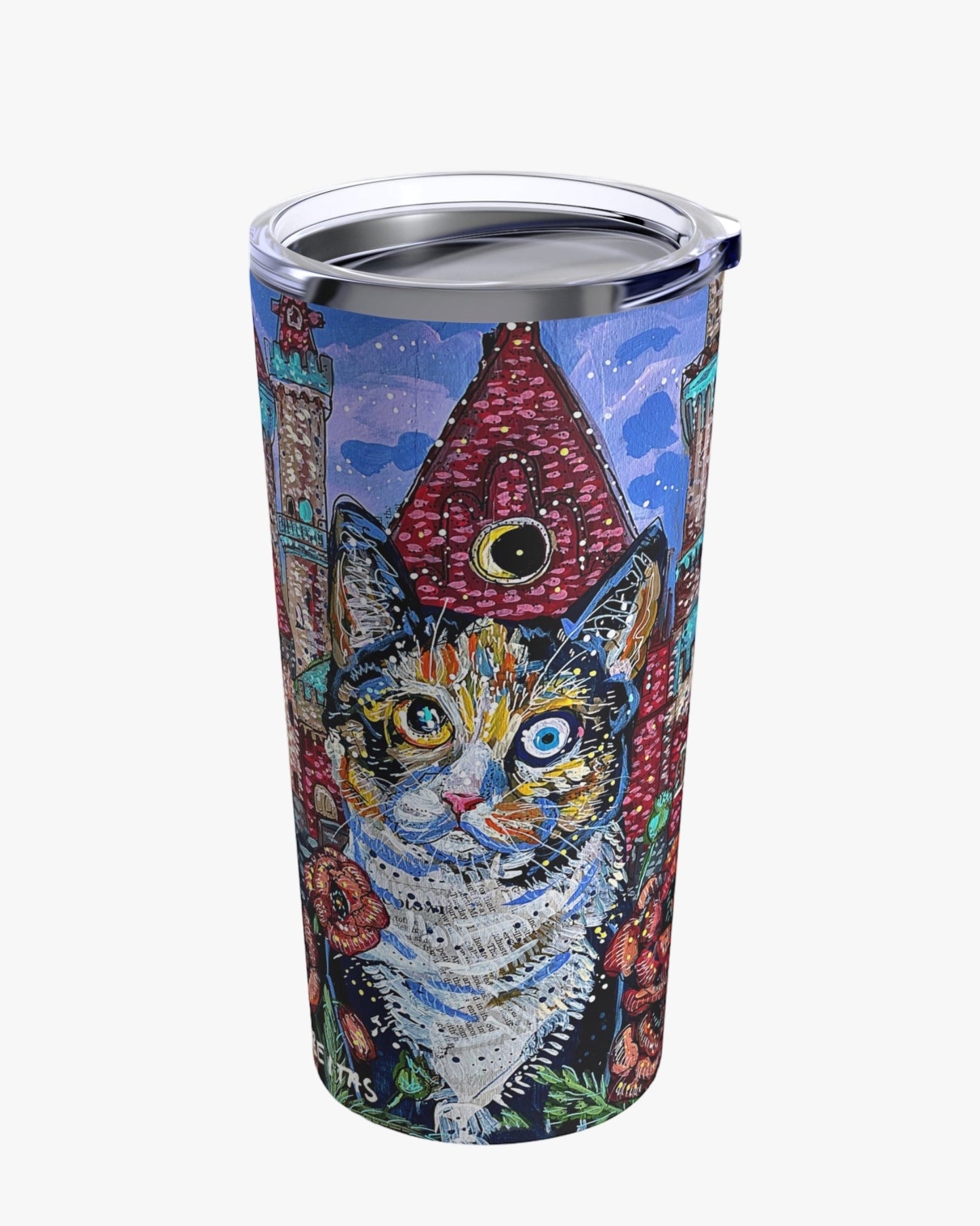 Calico Castle Cat 20oz Tumbler