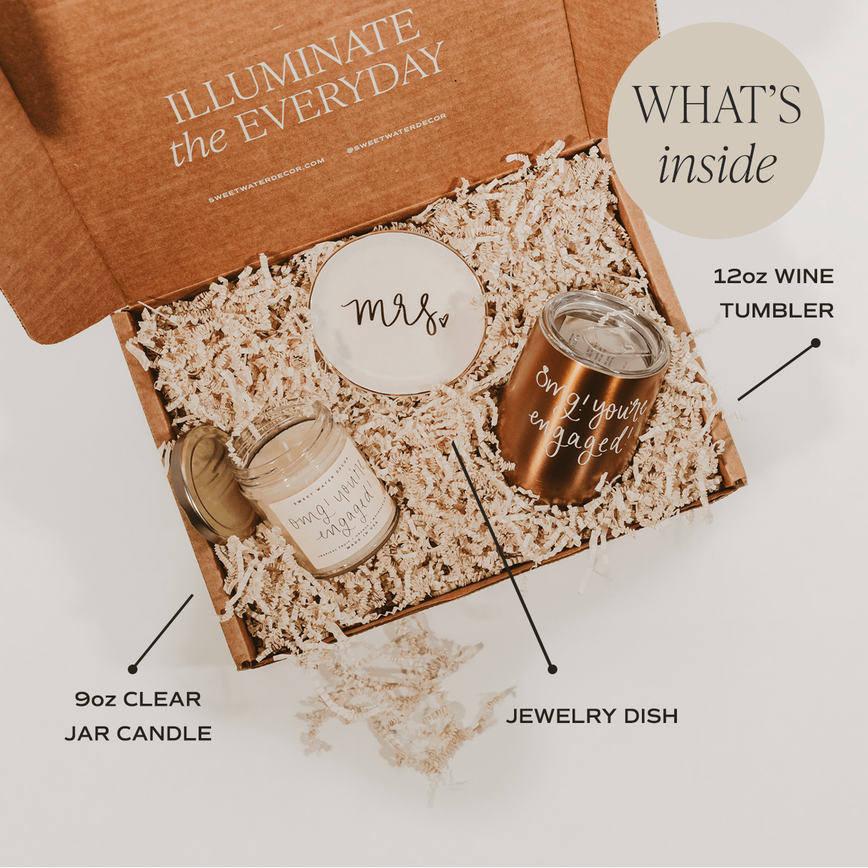 Miss to Mrs. Gift Box by Sweet Water Decor