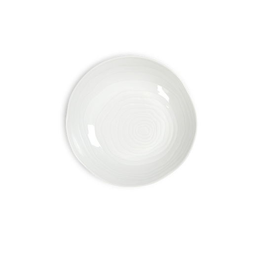Teck 9" White Shallow Pasta Bowls, Set of 4