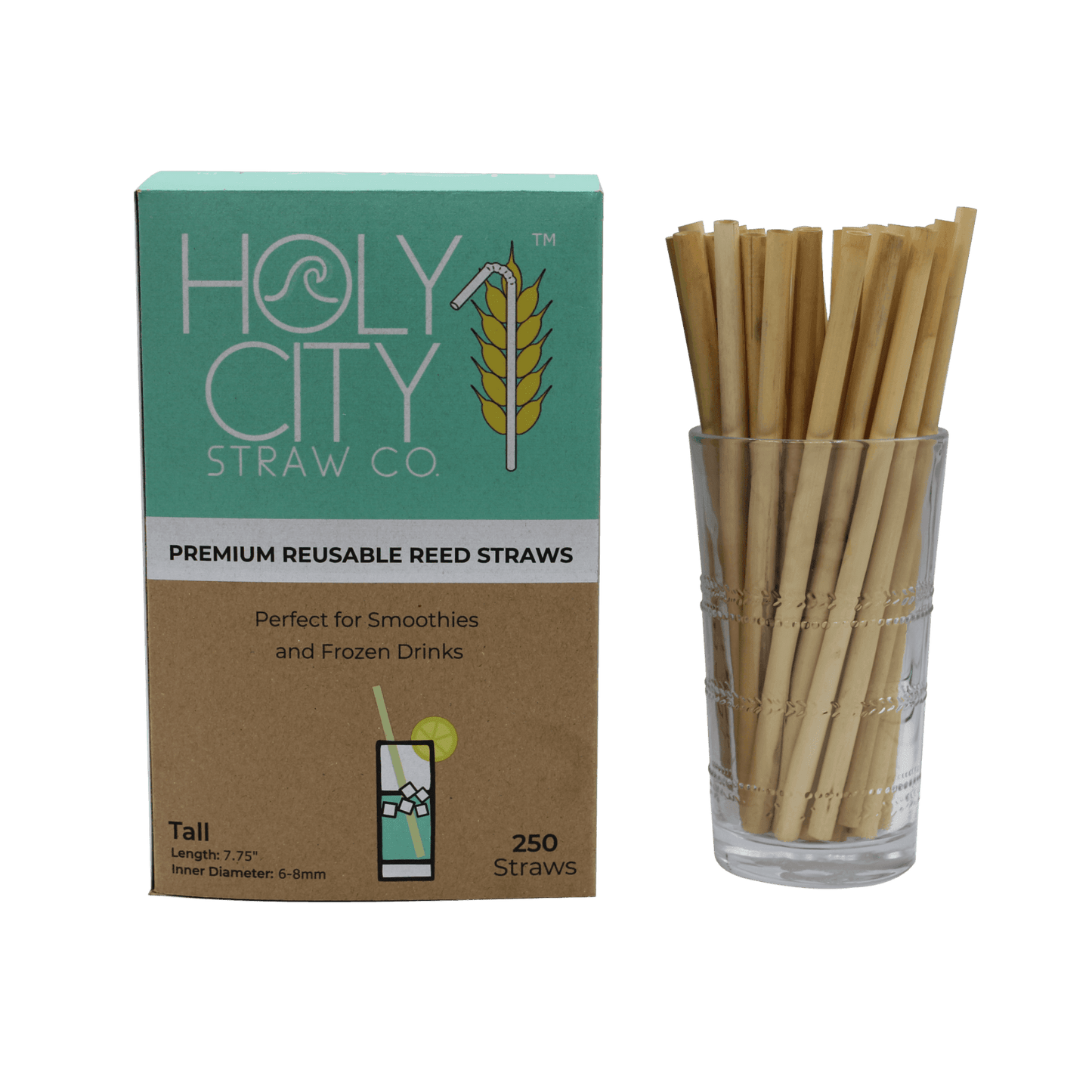 Holy City Straw Tall Reed Straws