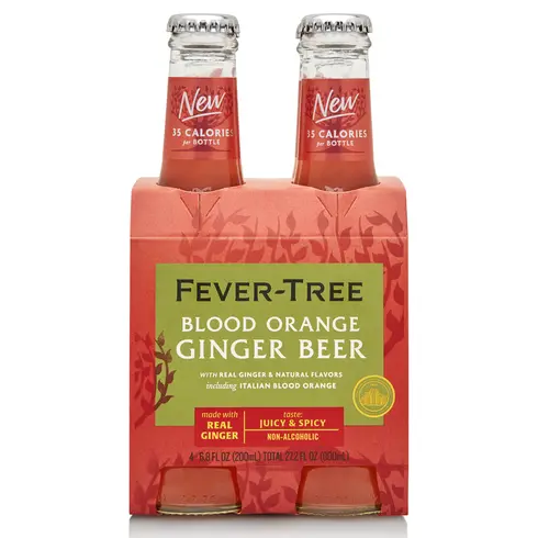 Fever Tree - Blood Orange Ginger Beer (4x200ML) by The Epicurean Trader