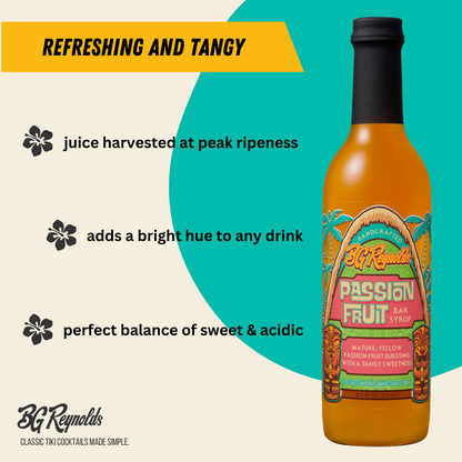 Passion Fruit Tropical Cocktail Syrup