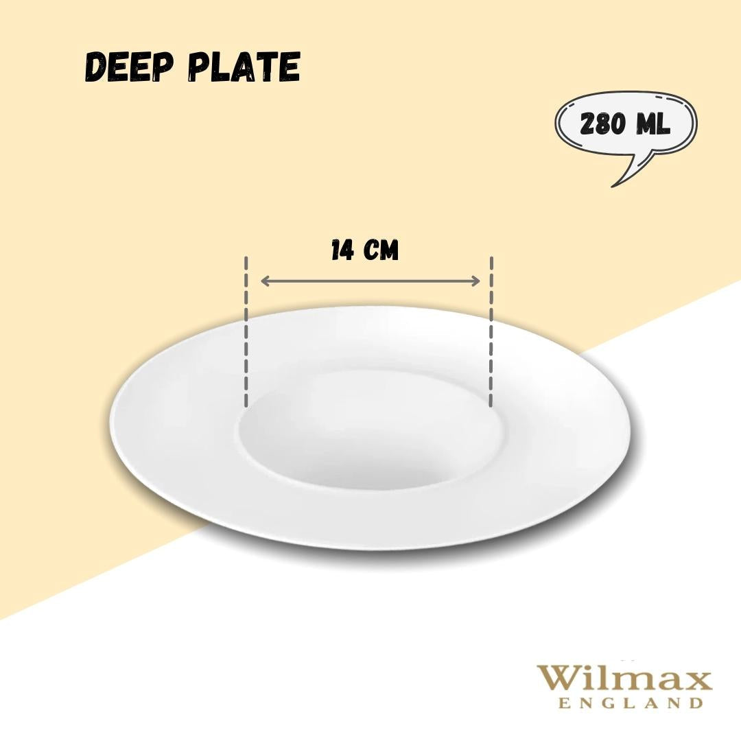 Small Batch Porcelain - White Deep Plate 11" inch -6