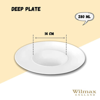 Small Batch Porcelain - White Deep Plate 11" inch -6