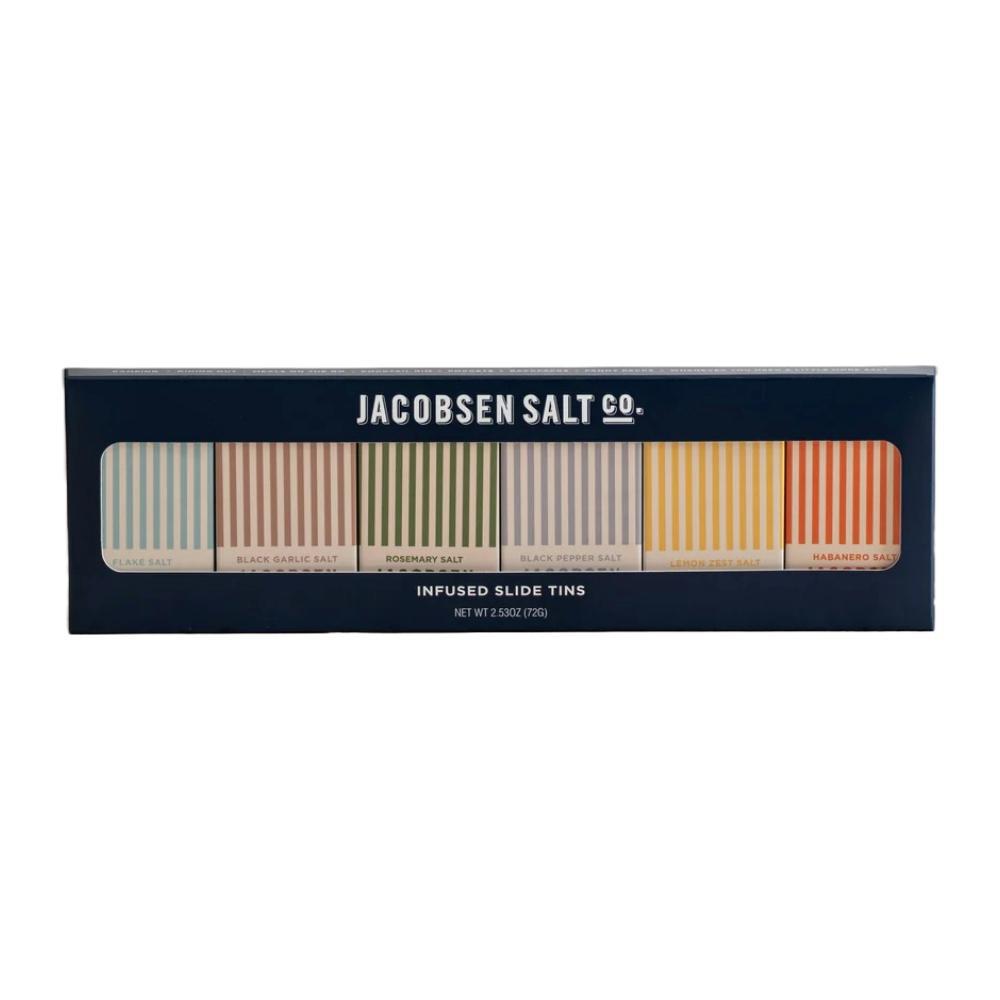 Jacobsen Salt Co - 'Infused Slide Tins' Set (6CT) by The Epicurean Trader