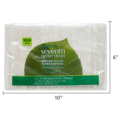 Seventh Generation White Napkins Lunch (12x250 CT)-7