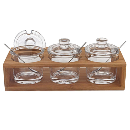 Crystal Jam Set with Spoons-0