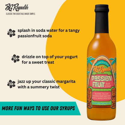 Passion Fruit Tropical Cocktail Syrup