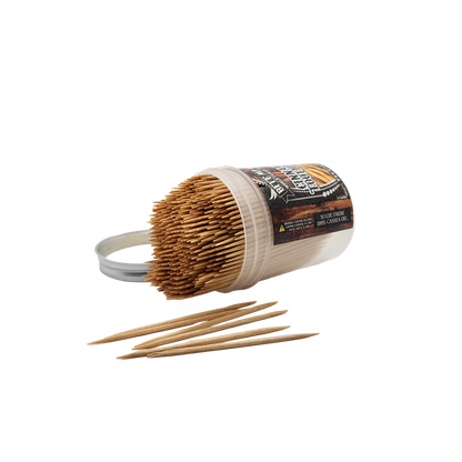 BiteMyWood Flavored Birchwood Toothpicks in Plastic Jars