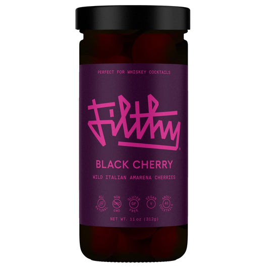 Filthy Foods - 'Black Cherry' Wild Italian Amarena Cherries (11OZ) by The Epicurean Trader
