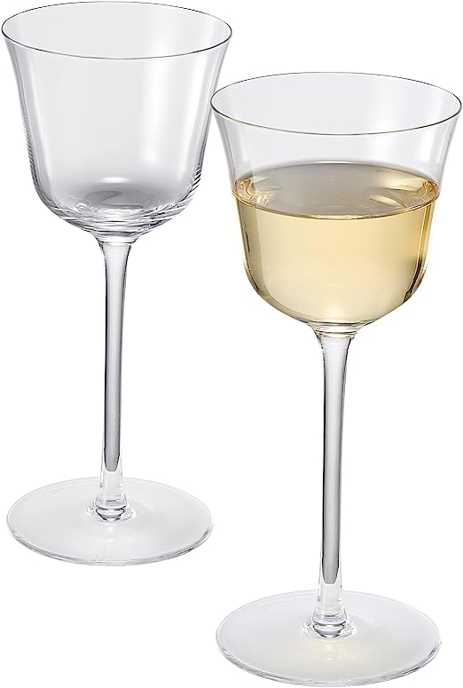 Vintage Crystal Nick & Nora/Wine Coupe Glasses - Set of 2