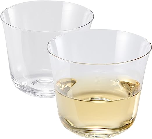 Crystal Lowball Tumbler Glasses, Set of 2