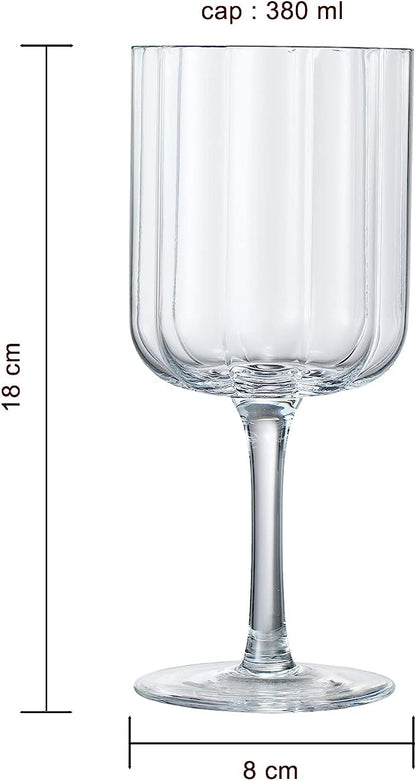 Flower Vintage Wine Glassware - Set of 2