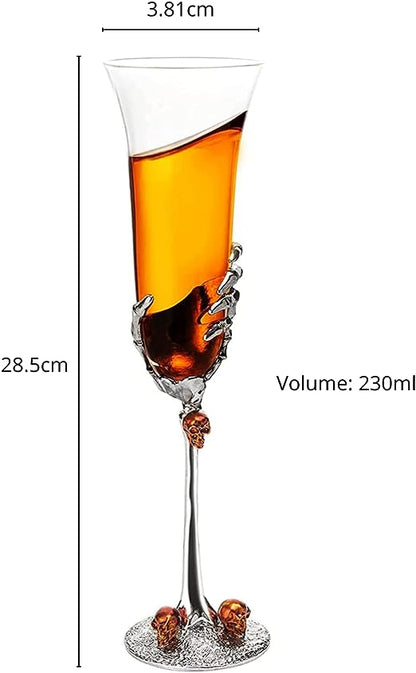 Skeleton Champagne Glass 7oz