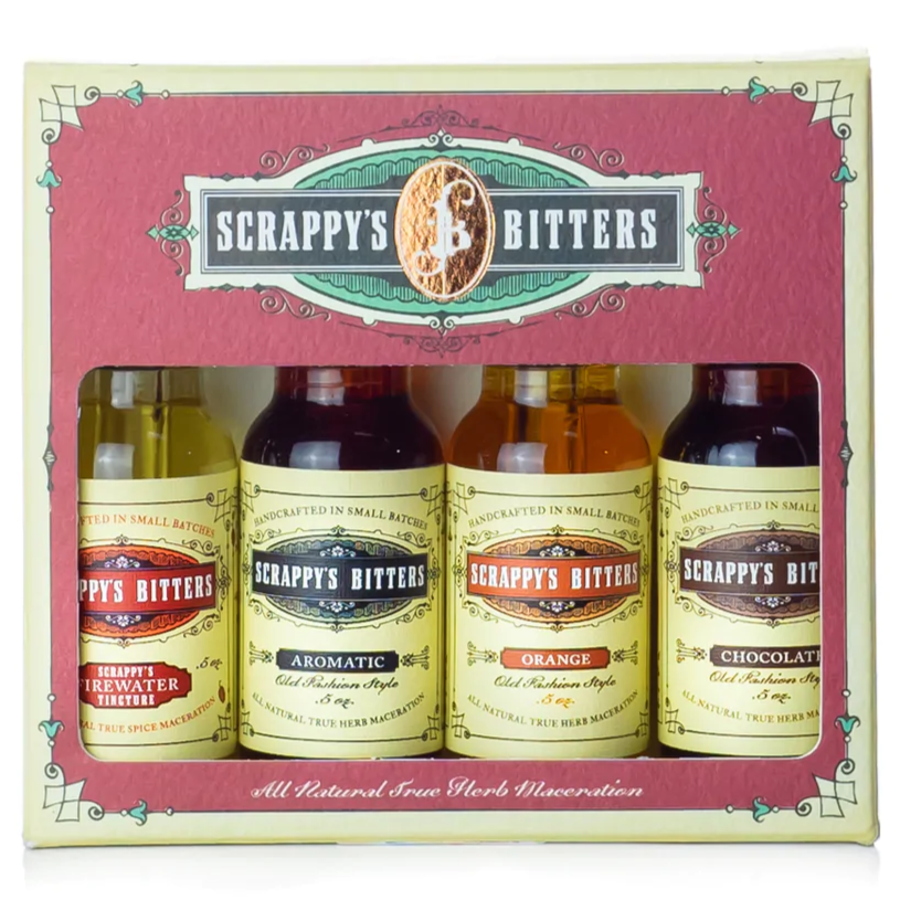 Scrappy's Bitters - 'The Essentials' Bitters Set (4x0.5OZ) by The Epicurean Trader