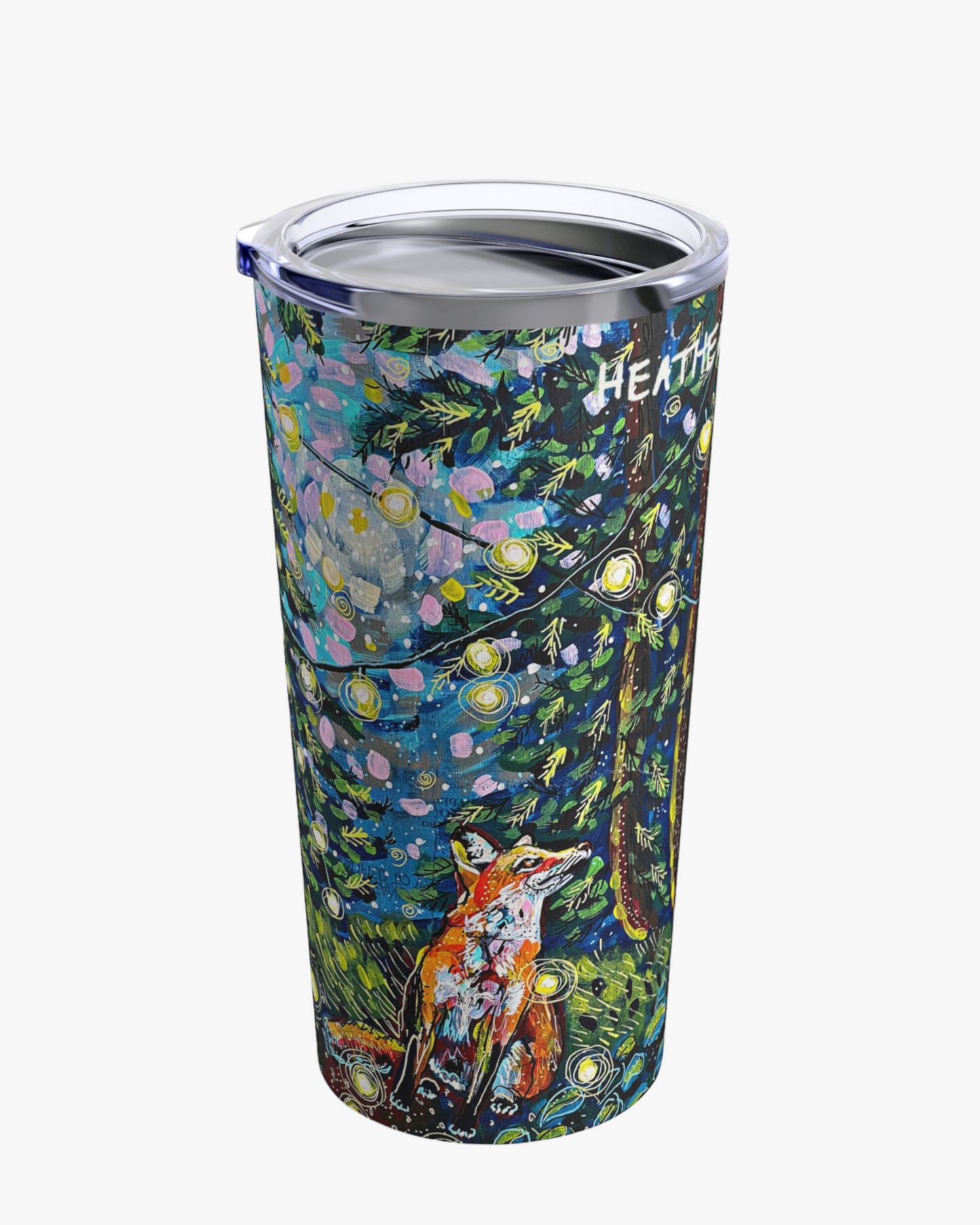 Moody Forest Fox Tumbler 20oz Tumbler