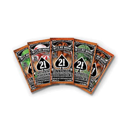2 Pack BiteMyWood Cinnamon and Mint Flavored