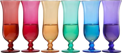 Unbreakable Color Hurricane Glasses | Set of 6