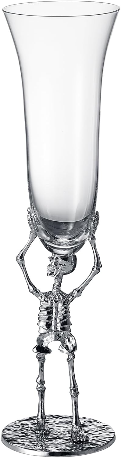 Skeleton Champagne Flute Glass | Single | 7.5oz