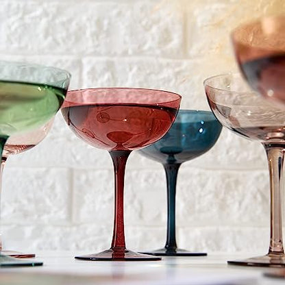 Cocktail & Champagne Coupe Glasses 7 oz | Set of 6